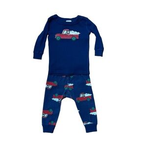 Hanna Andersson Disney Mickey Mouse Boys Christmas Long John Pajamas  6-12 M